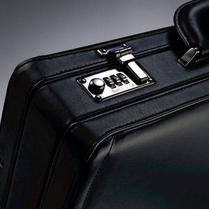Samsonite Bonded Leather Attache, Black